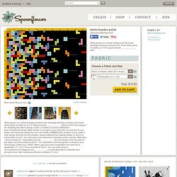 Tetris Border Print fabric by chronicallyuncool for sale on Spoonflower
