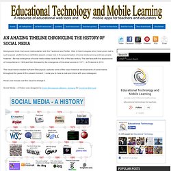 Educational Technology and Mobile Learning: An Amazing Timeline Chronicling The History of Social Media