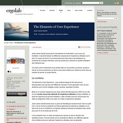 Chronique 'The Elements of User Experience', Jesse James Garrett – Ergolab, ergonomie sites web