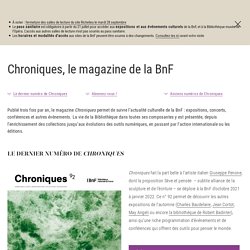 [FR] Chroniques, le magazine de la BnF