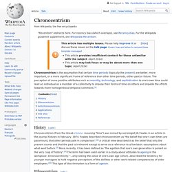 Chronocentrism