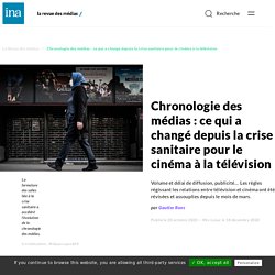 Chronologie des médias : ce qui a changé depuis la crise sanitaire pour le cinéma à la télévision