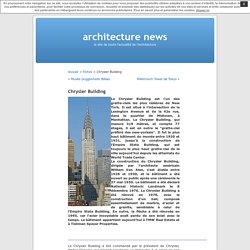 Chrysler Building « architecture news