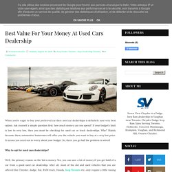 Best Value For Your Money At Used Cars Dealership