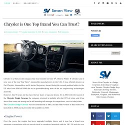 Chrysler is One Top Brand You Can Trust?