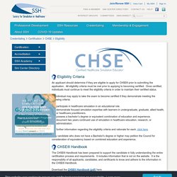 CHSE Eligibility