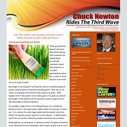 Chuck Newton: The Greenwashing Law Niche