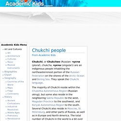 Chukchi people - Academic Kids