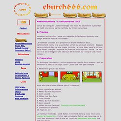 OK!!! Church666.com : Mentalisme - Methode des LOCI