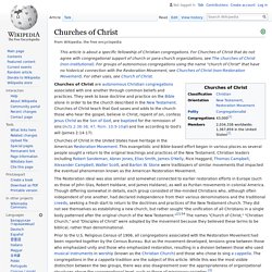 Churches of Christ - Wikipedia
