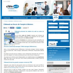 Cibleweb au forum de l'emploi à Béziers