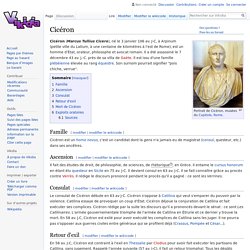 Cicéron - Vikidia, l’encyclopédie des 8-13 ans