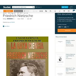La Gaya Ciencia- Friedrich Nietzsche