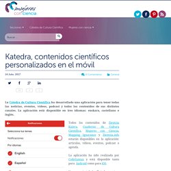 Katedra, contenidos científicos personalizados en el móvil