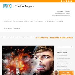 E-Cigarette Accidents and Injuries Attorney