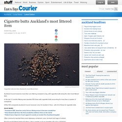 Cigarette butts Auckland's most littered item