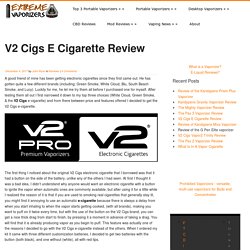 V2 Cigs E Cigarette Review