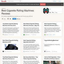 Best Cigarette Rolling Machines Reviews