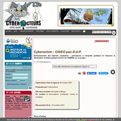 CIGEO pas D.U.P. cyberaction