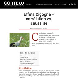 Effets Cigogne – corrélation vs. causalité