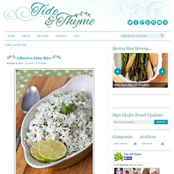 Tide and Thyme » Cilantro-Lime Rice