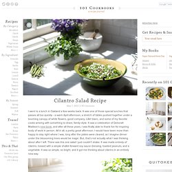 Cilantro Salad Recipe