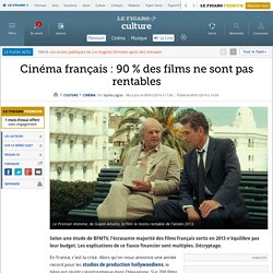 Cinéma français : 90 % des films ne sont pas rentables