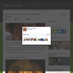 The 30 Best Uses of Close-Up In Cinema History « Taste of Cinema - Movie Reviews and Classic Movie Lists