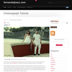 Cinemagraph Tutorial fernandojbaez.com