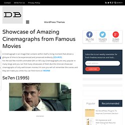 Showcase of Amazing Cinemagraphs from Famous Movies