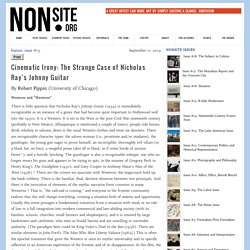 Cinematic Irony: The Strange Case of Nicholas Ray’s Johnny Guitar