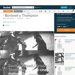 El arte cinematográfico - Bordwell y Thompson