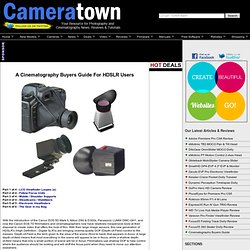 Cinematography Buyers Guide for HDSLR Users - LCD Viewfinder Loupes