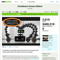 CineSkates Camera Sliders by Justin Jensen