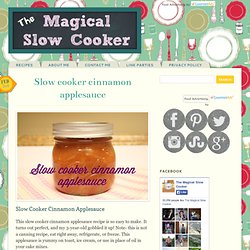 Slow cooker cinnamon applesauce