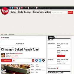 Cinnamon Baked French Toast Recipe
