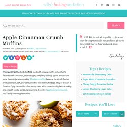 Apple Cinnamon Crumb Muffins - Sally's Baking Addiction
