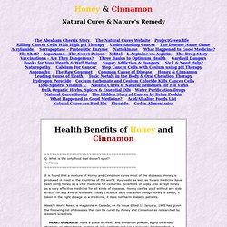 Honey and Cinnamon: Natural Cures & Nature's Remedy