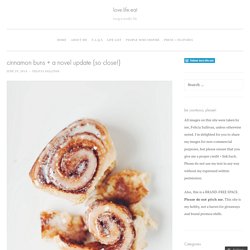cinnamon buns + a novel update {so close!}