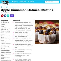 Apple Cinnamon Oatmeal Muffins Recipe by Tasty