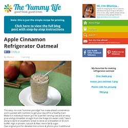 Apple Cinnamon Refrigerator Oatmeal