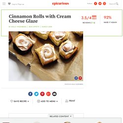 Cinnamon Rolls with Cream Cheese Glaze recipe