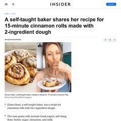 How to Make Cinnamon Rolls With 2-Ingredient Dough