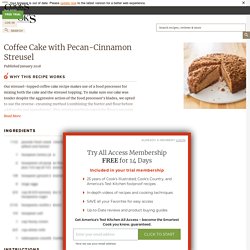 Coffee Cake with Pecan-Cinnamon Streusel