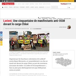 Lorient. Une cinquantaine de manifestants anti-OGM devant le cargo Chloé - Lorient