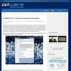 CintaNotes 1.5.5 – Notas sincronizadas com o Dropbox!