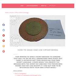 How to make and Use Cipher Wheel