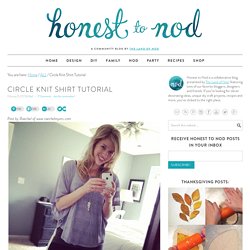 Circle Knit Shirt Tutorial