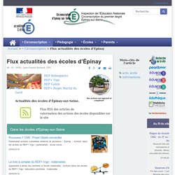 Flux actualités des écoles d'Épinay