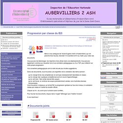 Progression par classe du B2I - Aubervilliers 2 ASH